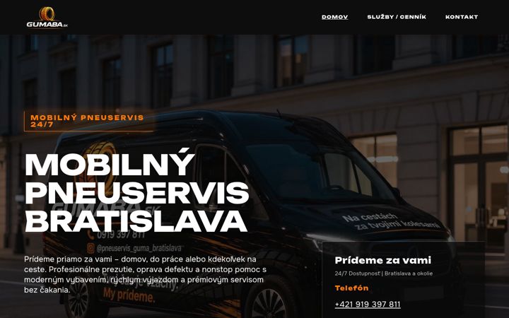 Screenshot of gumaba.sk
