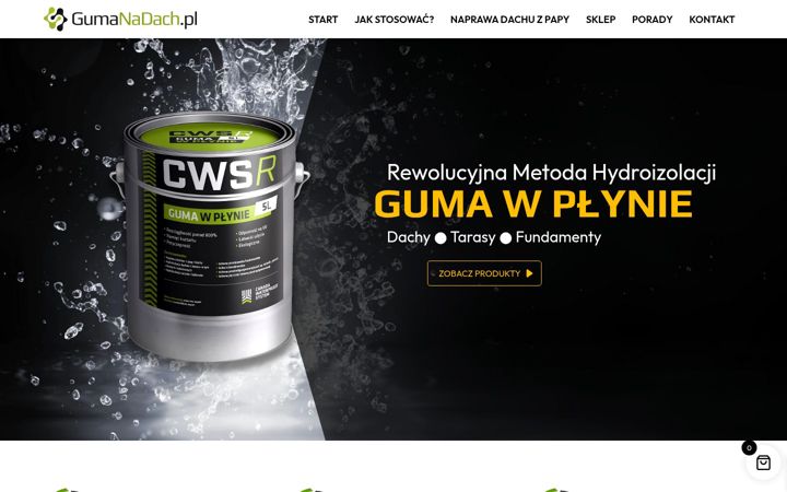 Screenshot of gumanadach.pl