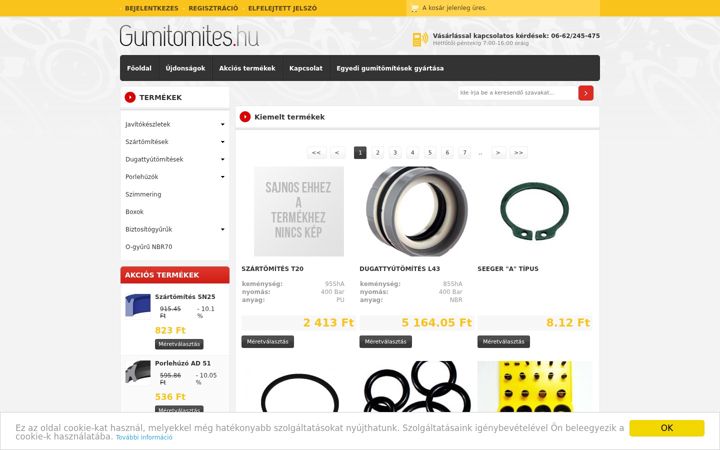 Screenshot of gumitomites.hu