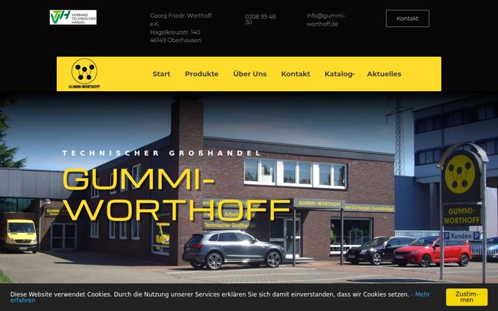 Screenshot of gummi-worthoff.de