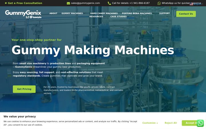 Screenshot of gummygenix.com