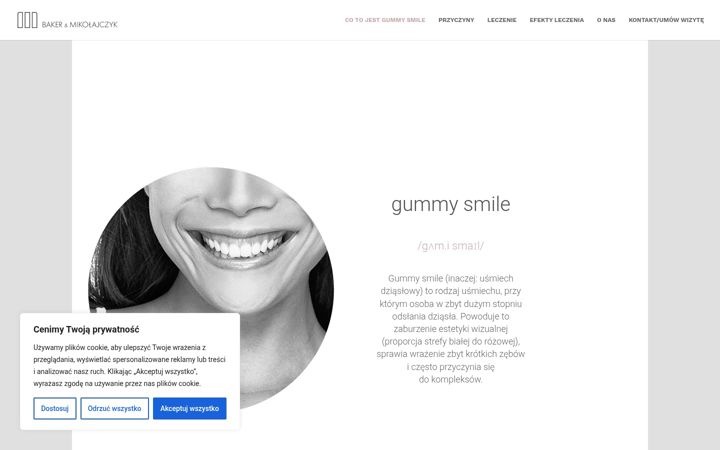 Screenshot of gummysmile.pl