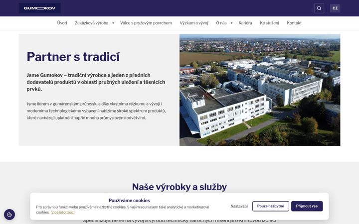 Screenshot of gumokov.cz