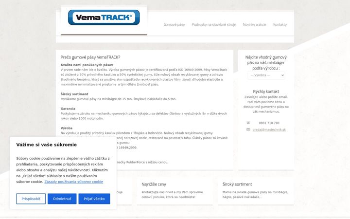 Screenshot of gumovepasy.sk