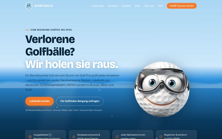 Screenshot of gumpballs.com