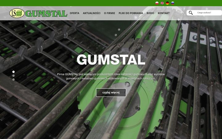 Screenshot of gumstal.pl