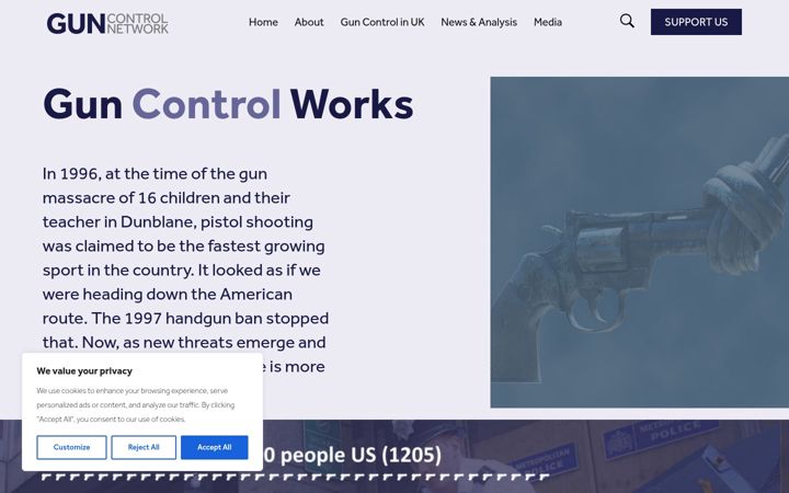 Screenshot of gun-control-network.org