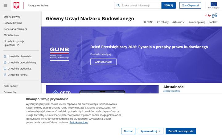 Screenshot of gunb.gov.pl