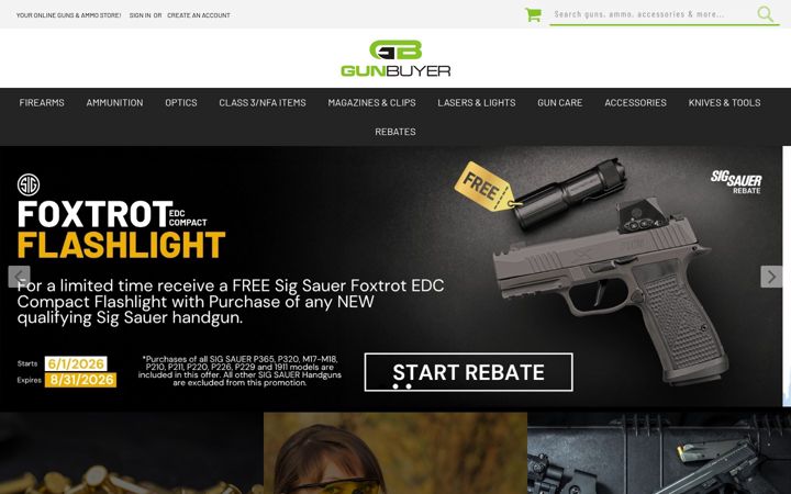 Screenshot von gunbuyer.com