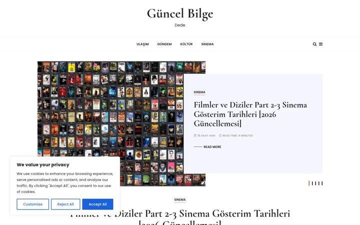 Screenshot of guncelbilge.com