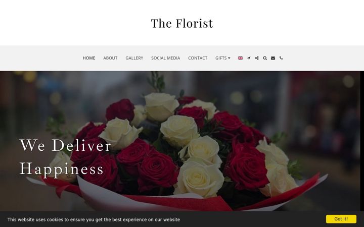 Screenshot of gunda-flower-boutique.com