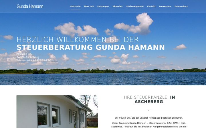 Screenshot of gundahamann.de