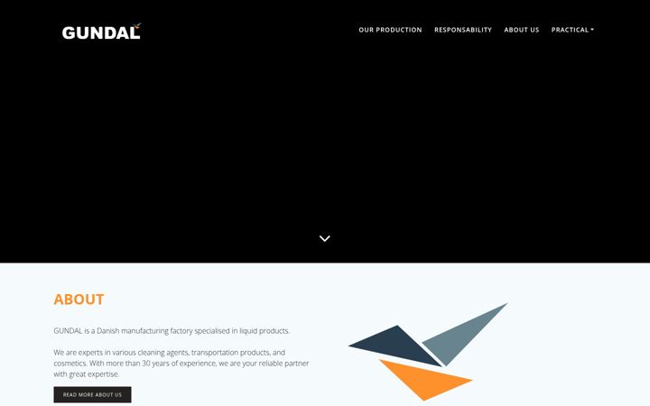 Screenshot of gundals.dk