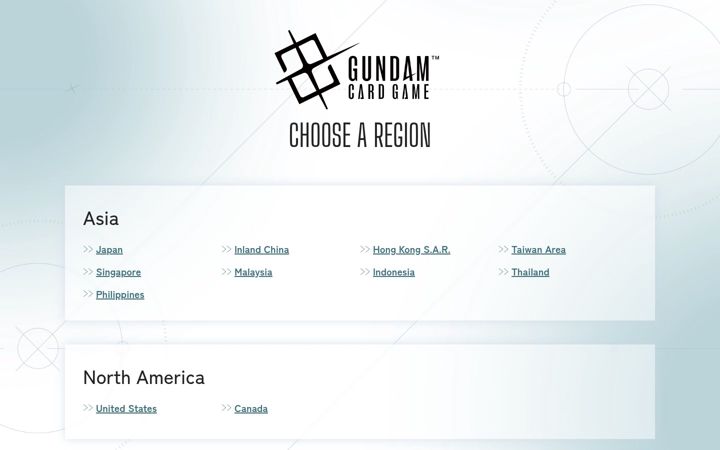 Screenshot of gundam-gcg.com