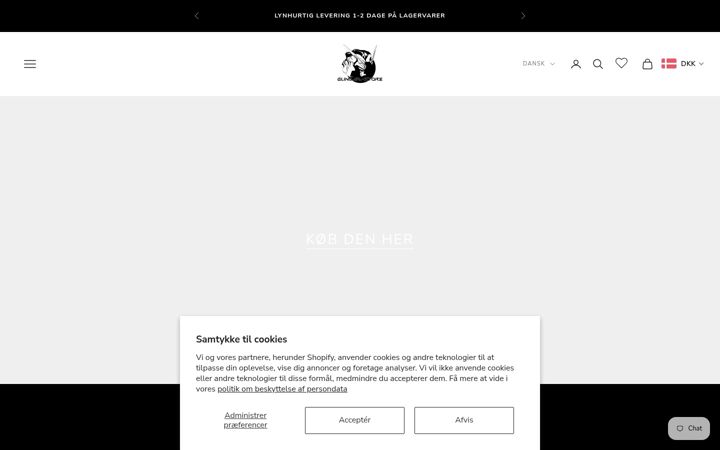 Screenshot of gundam-store.dk
