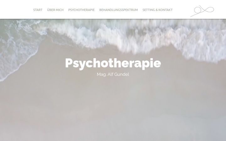 Screenshot of gundel-psychotherapie.tirol