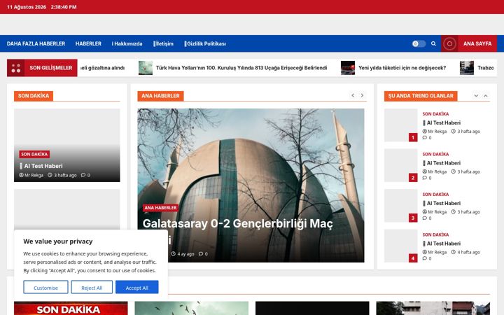 Screenshot of gundemozeti.org