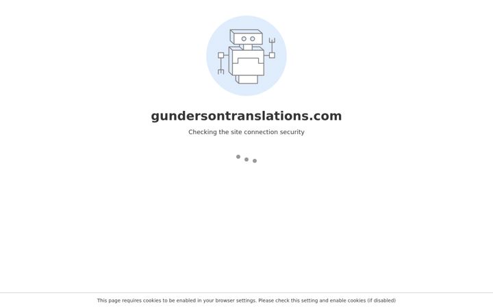 Screenshot of gundersontranslations.com