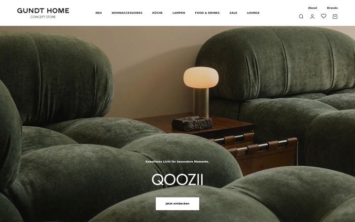 Screenshot of gundthome.com