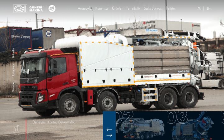 Screenshot of gunerimakina.com
