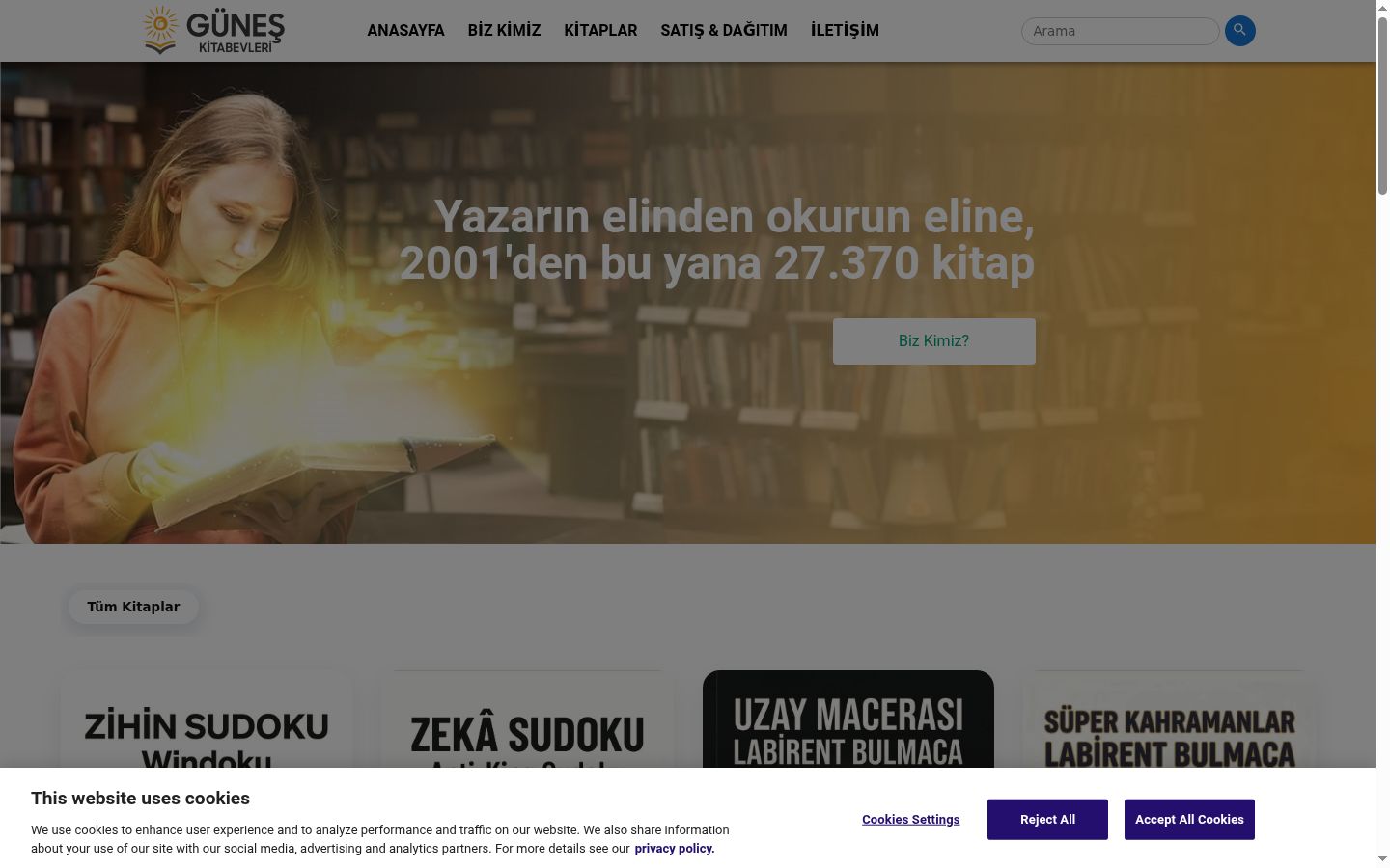 Snímek obrazovky baneru souhlasu zobrazeného před jakoukoli interakcí