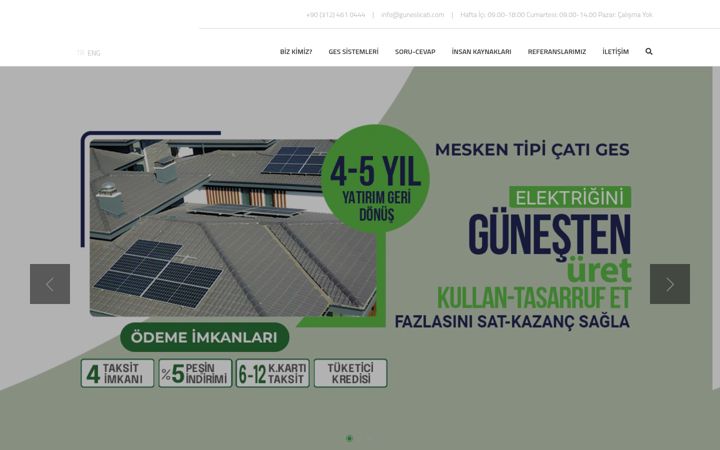 Screenshot of guneslicati.com