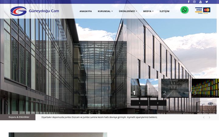 Screenshot of guneydogucam.com