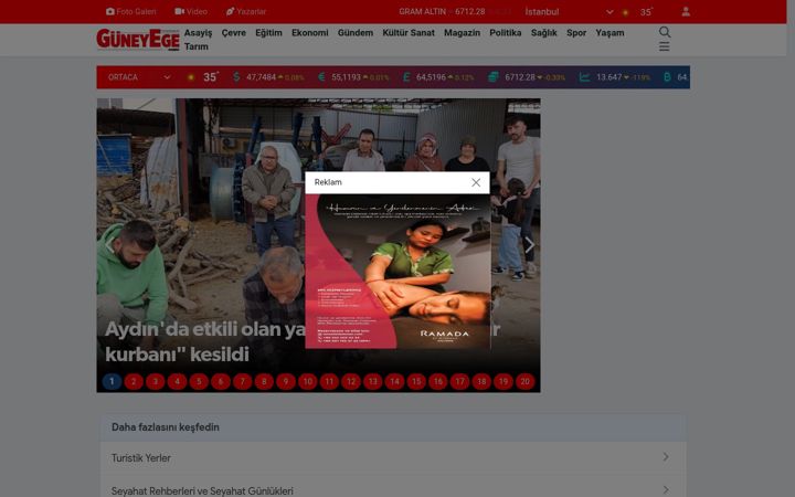 Screenshot of guneyege.net