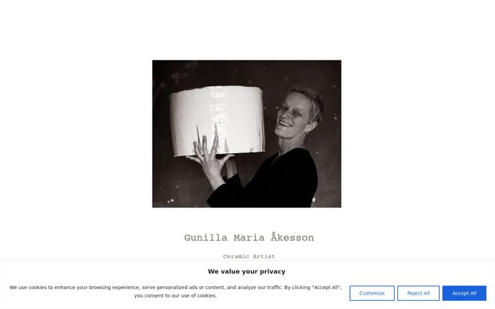 Screenshot of gunillamariaakesson.se
