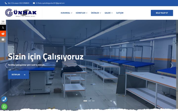 Screenshot of gunmakutu.com.tr