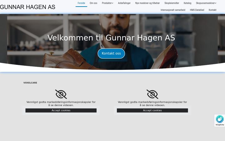 Screenshot of gunnarhagen.no