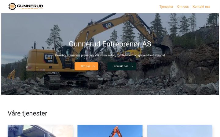 Screenshot of gunnerudent.no