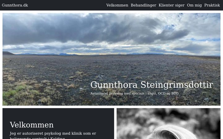 Screenshot of gunnthora.dk