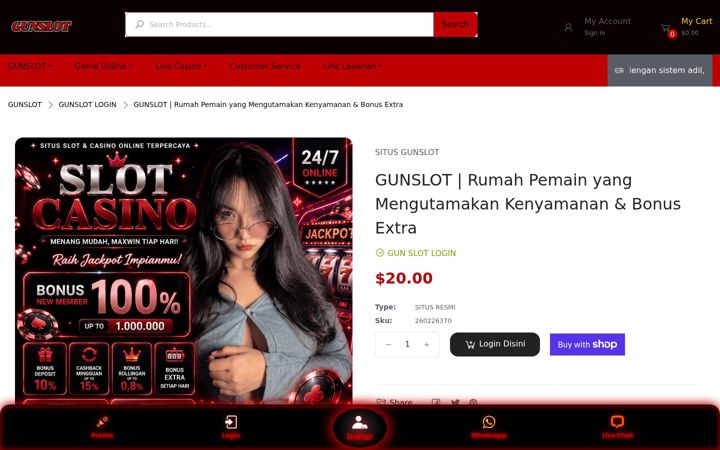 Screenshot of gunslot.org