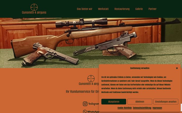 Screenshot of gunsmith4airguns.de