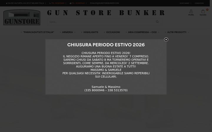 Screenshot of gunstorebunker.com