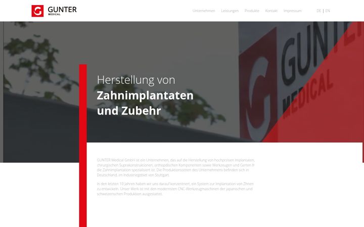 Screenshot of gunter.co.de