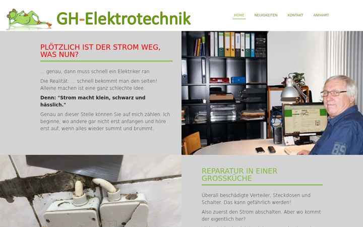 Screenshot of gunterhellmann.com