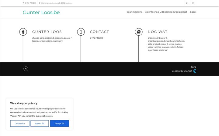 Screenshot of gunterloos.be