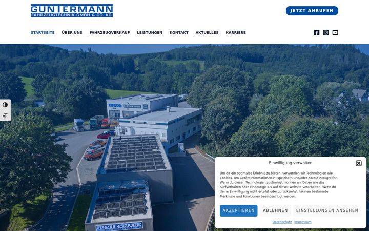 Screenshot of guntermann-fahrzeugtechnik.de
