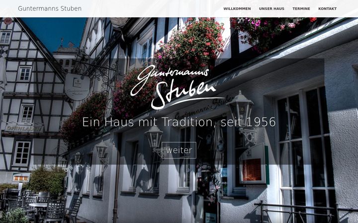 Screenshot of guntermanns-stuben.de