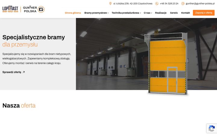 Screenshot of gunther-polska.pl