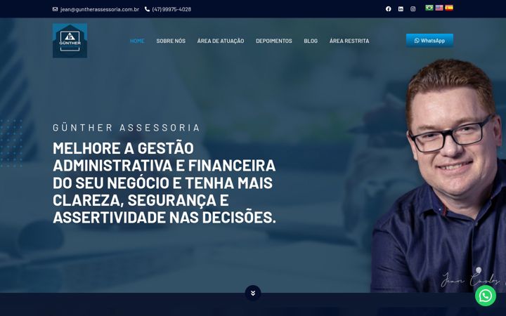 Screenshot of guntherassessoria.com.br