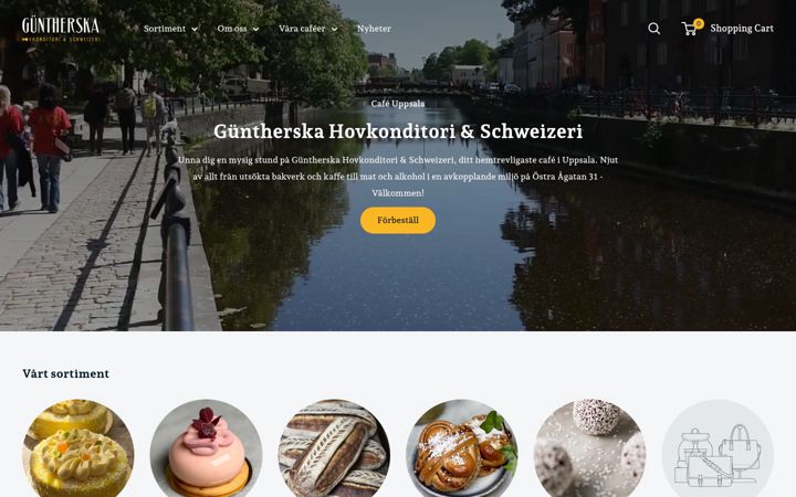 Screenshot of guntherska.se