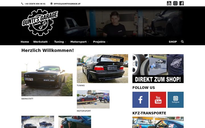 Screenshot of guntisgarage.at