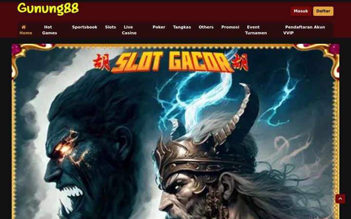 Screenshot of gunung88slot.com