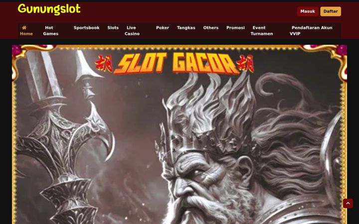 Screenshot of gunungslots.com