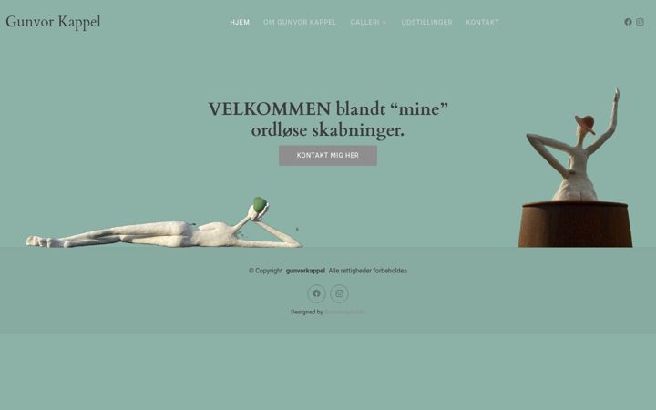 Screenshot of gunvorkappel.dk