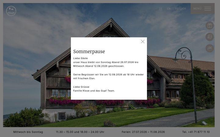 Screenshot of gupf.ch