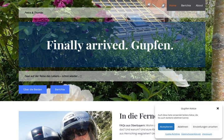 Screenshot of gupfen.de